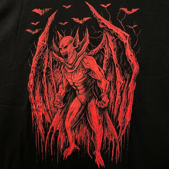 Vampire Freaks Jersey Devil Graphic Design T-Shirt Large - Picture 2 of 5